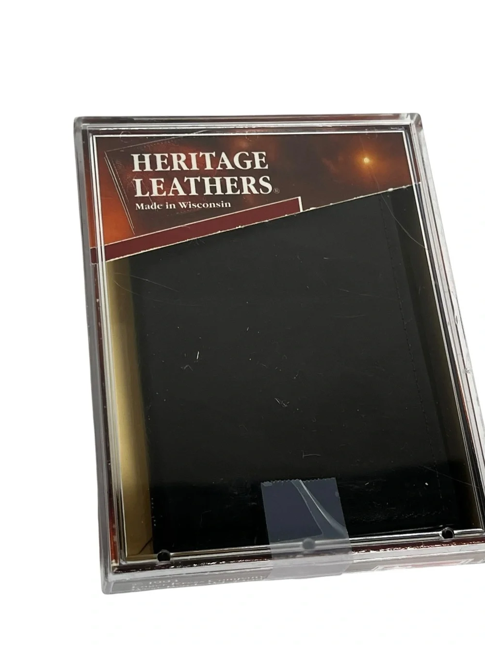 Heritage Leathers Black Leather Wallet